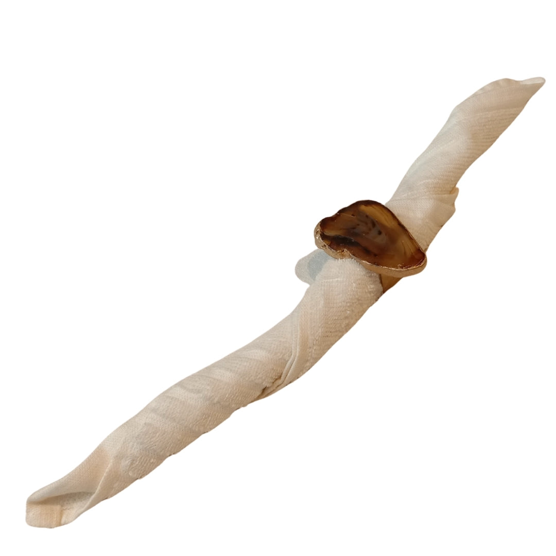 Napkin rings agate set of 8