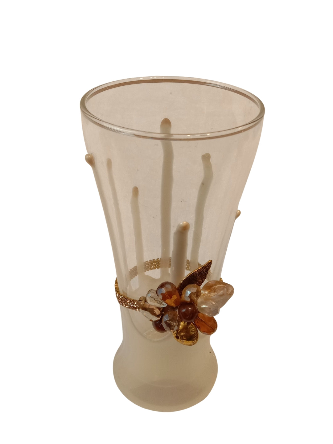 Ivory Resin Mocktail Filigree Tall Glass Set of 5