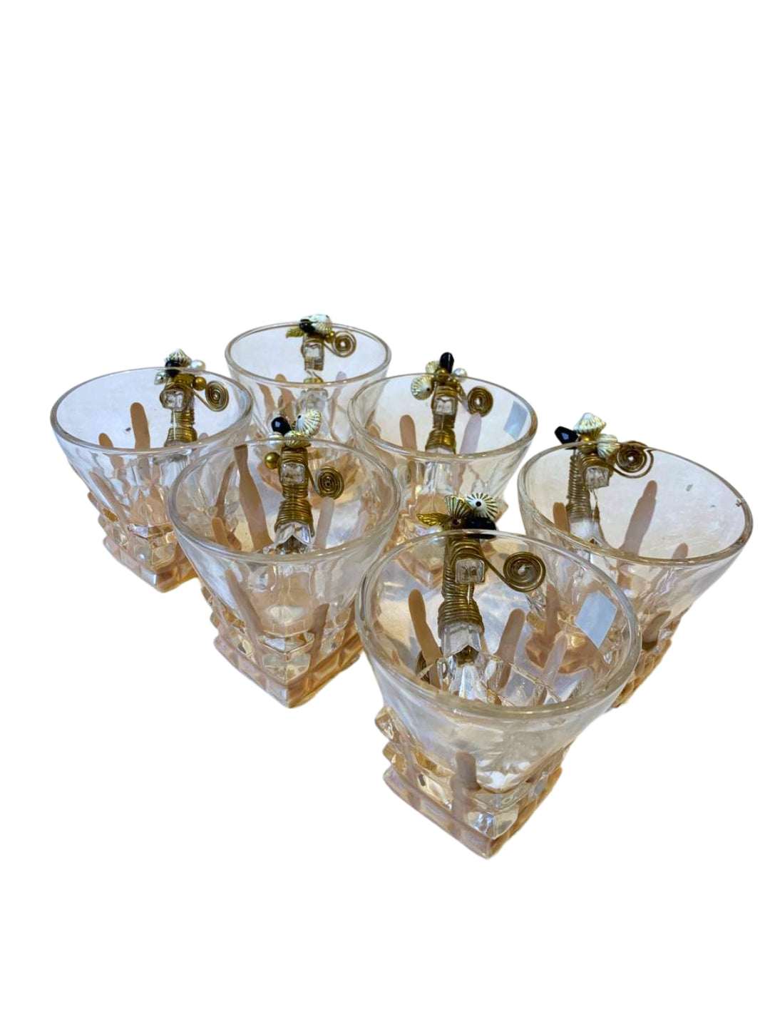 Square Tea Filigree Cup Set of 6