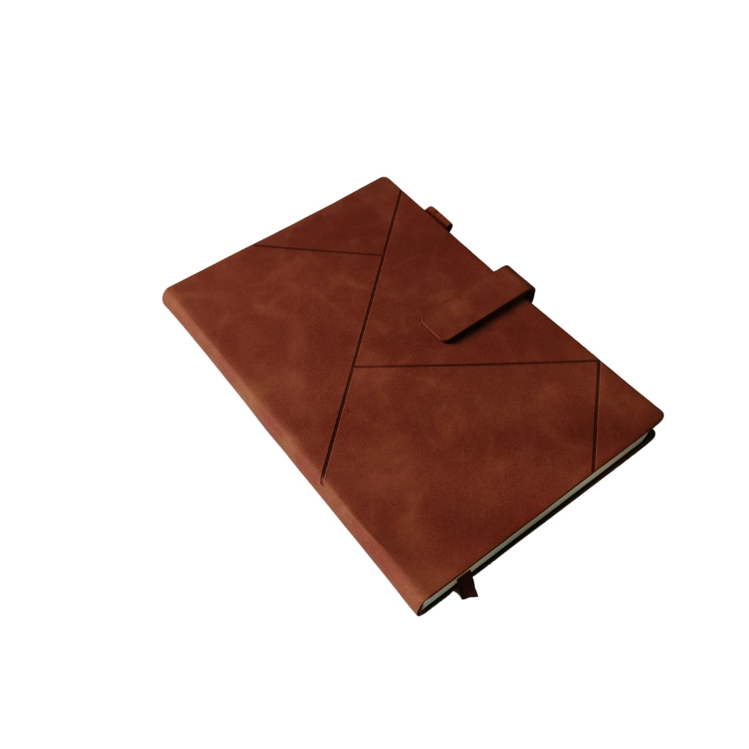 Brown Triangle Cut Diary