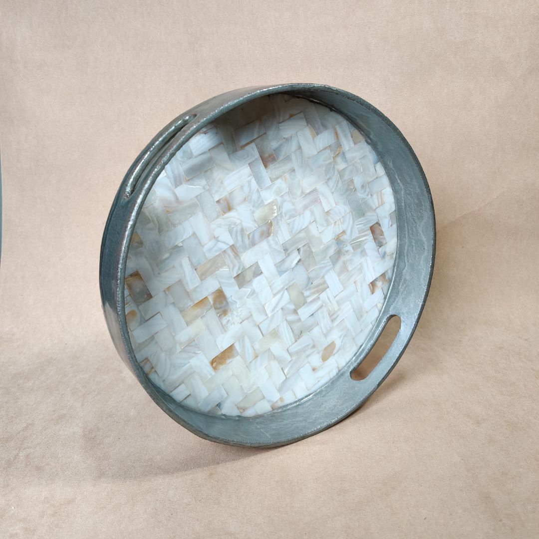 Round Tray - Mother Of Pearl