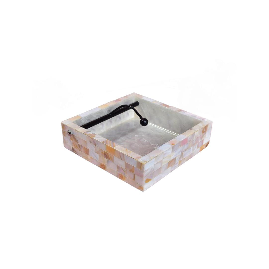 Square Tissue Holder - Mother Of Pearl