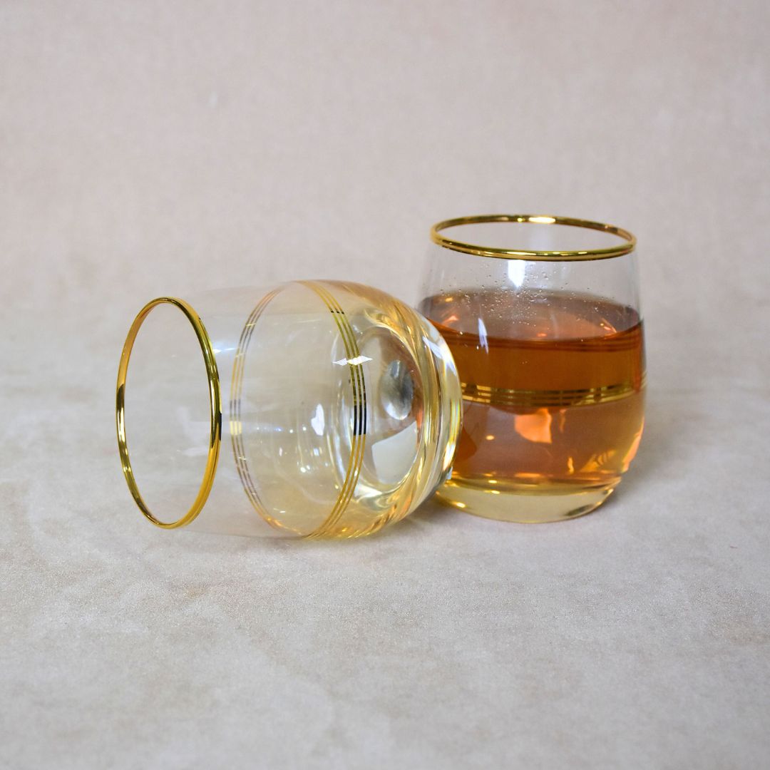 Wine Glass Set Of 6 - Gold Line