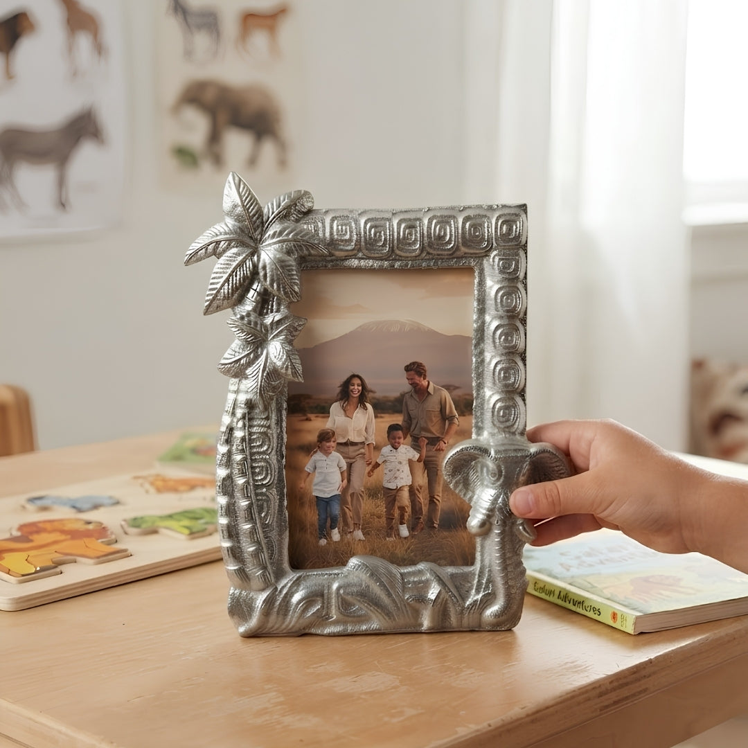 Aluminium Photoframe - Elephant Design