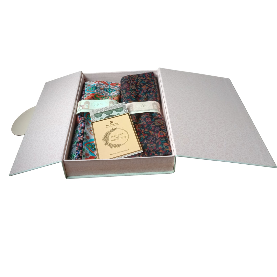 Printed Modal Stole & Jamewar Gents Shawl Gift Set