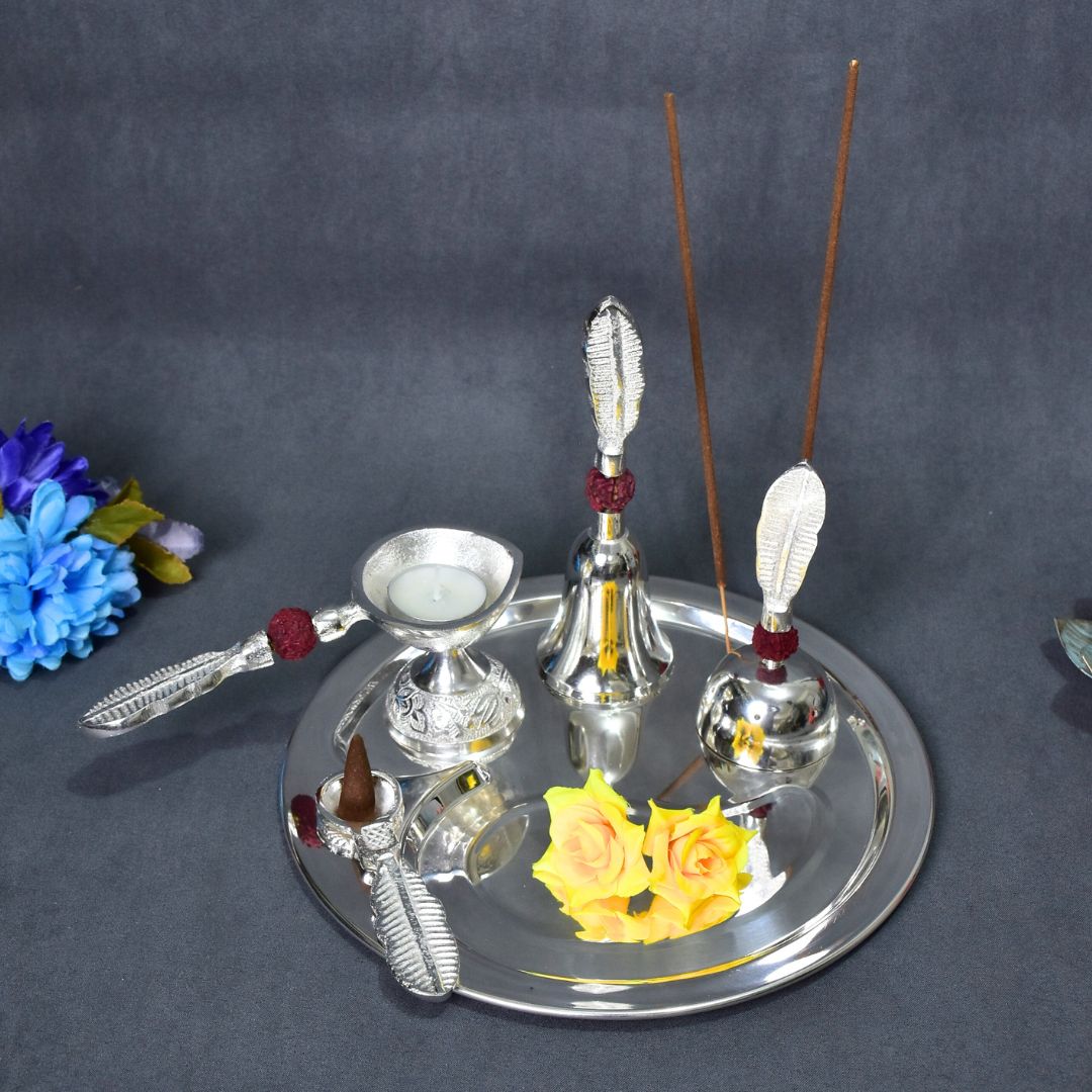 Rudraksha Ganesh Puja Thali Set