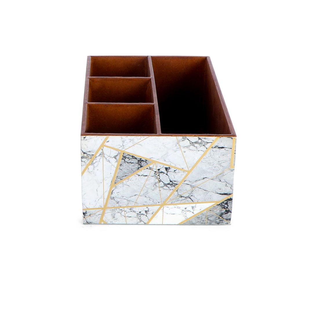 Caddy - 4 Partition - Marble Triangle