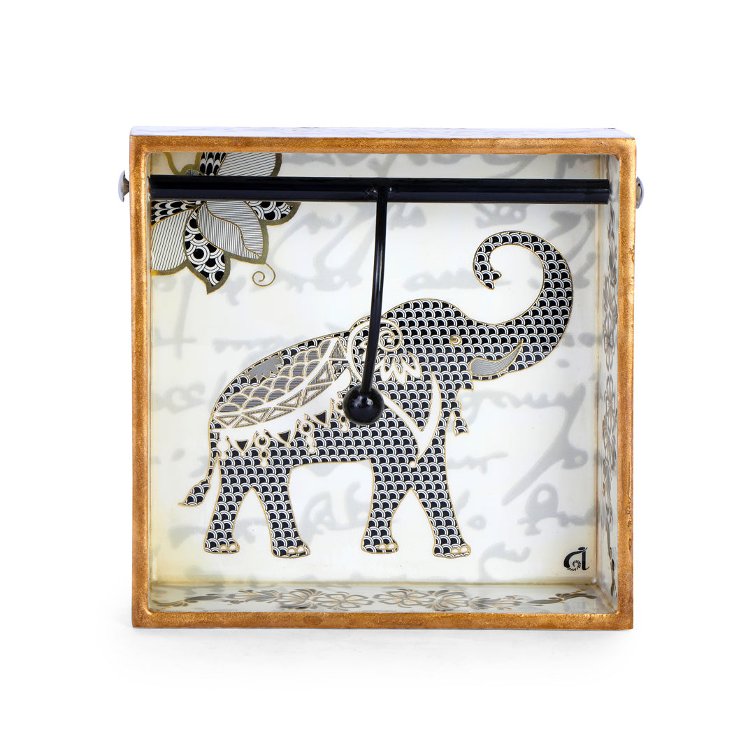Square Tissue Holder - Grey Elephant Collection