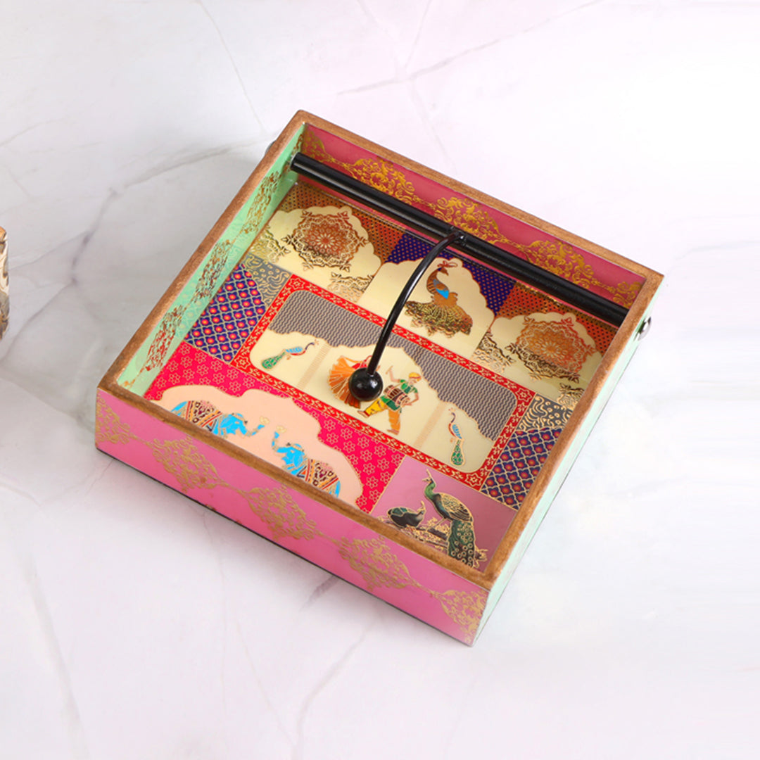 Square Tissue Holder - Rajasthani Collection