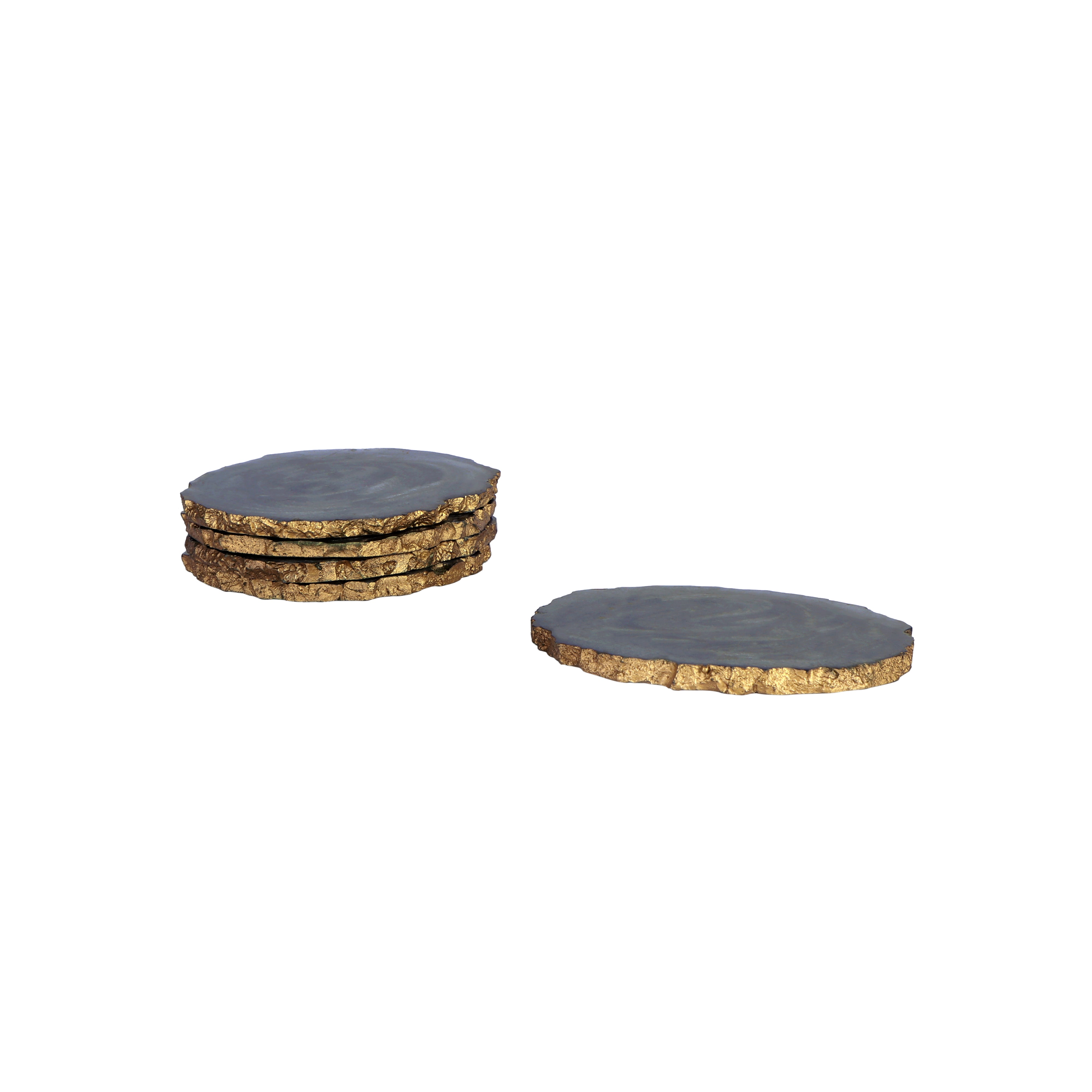 Table Coaster - Grey Resin (Set of 6)