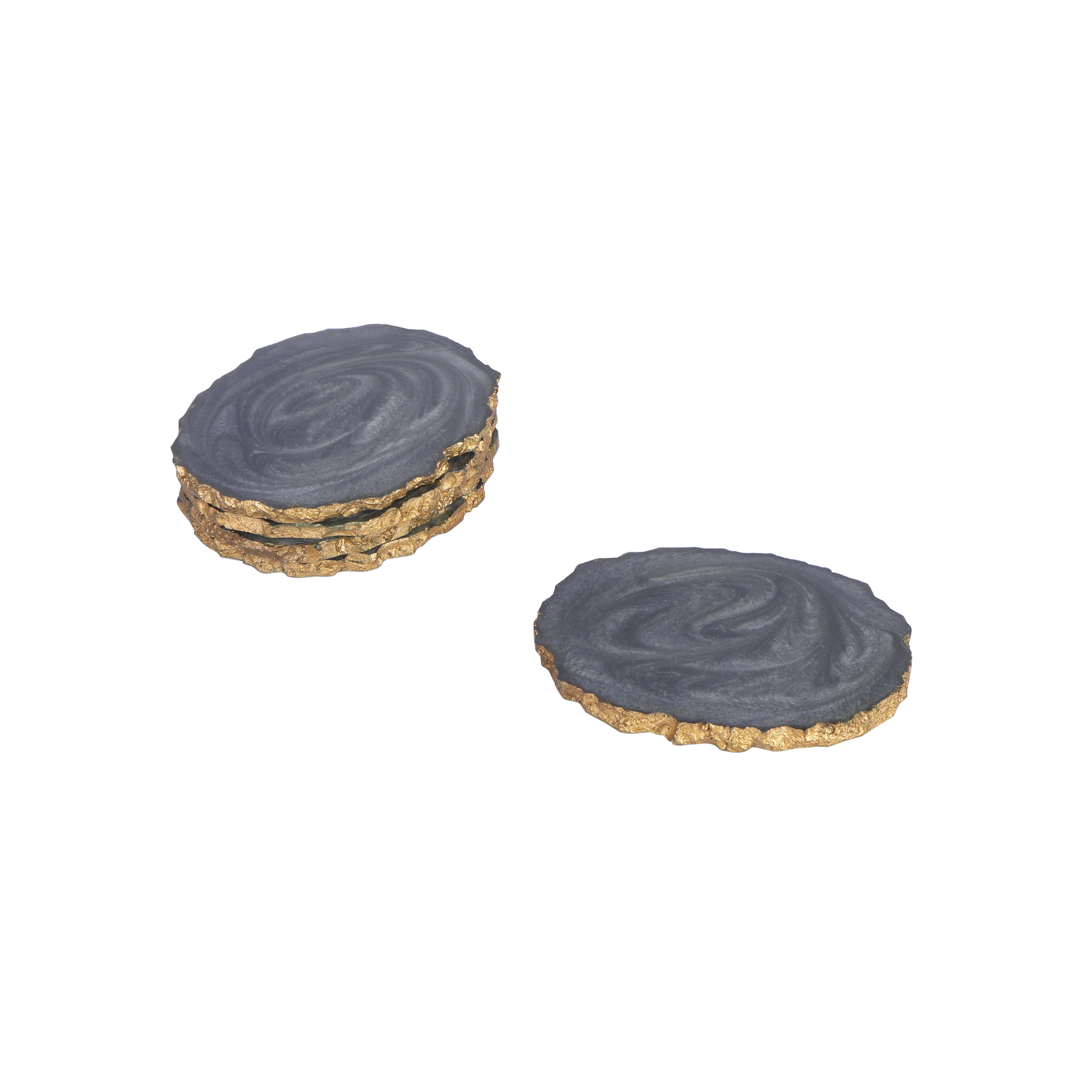 Table Coaster - Grey Resin (Set of 6)