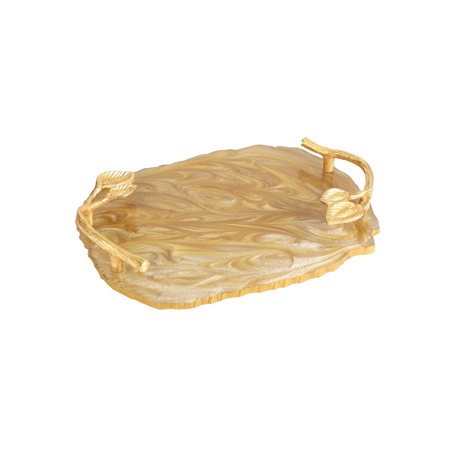 Single Tray - Gold Resin 2- The Home Co.