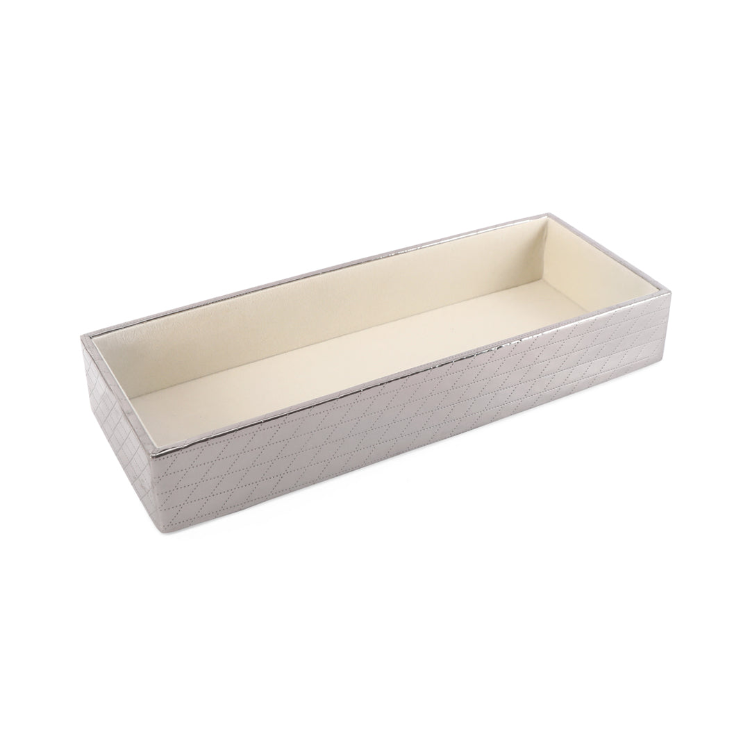 Jewellery Tray - Silver Jewellery Organiser 1- The Home Co.