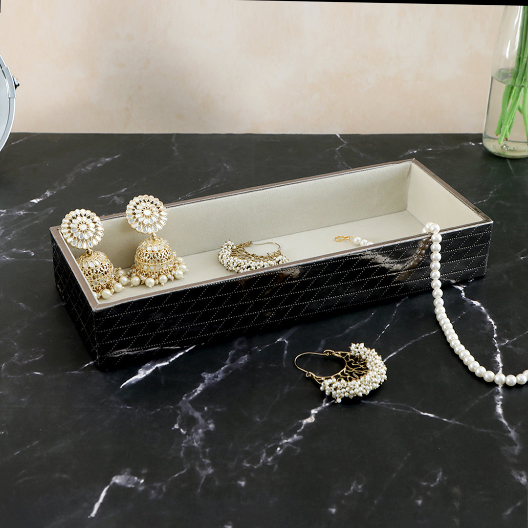 Jewellery Tray - Silver Jewellery Organiser - The Home Co.