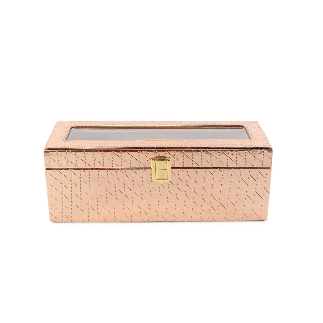 Bangle Box One Rod Partition - Copper Bangle Storage Box 2- The Home Co.