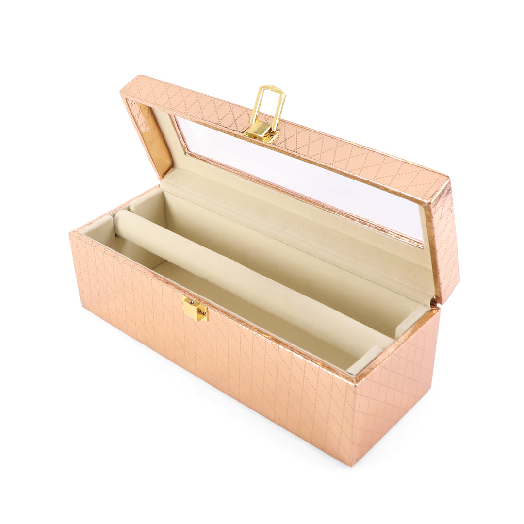 Bangle Box One Rod Partition - Copper Bangle Storage Box 3- The Home Co.