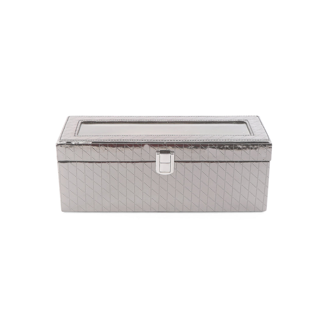 Bangle Box One Rod Partition - Silver Bangle Storage Box 2- The Home Co.