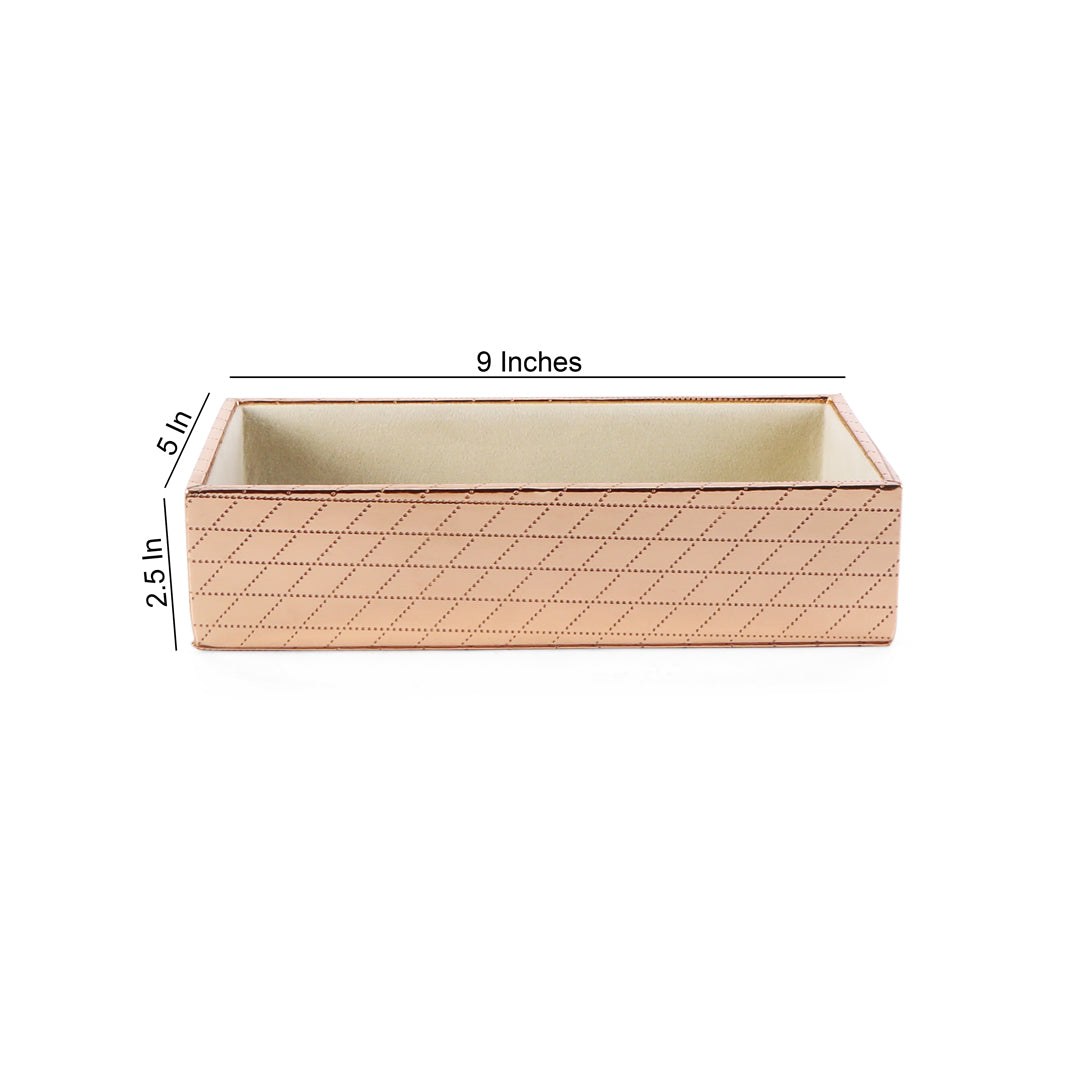 Jewellery Tray - Gold Jewellery Organiser 4- The Home Co.