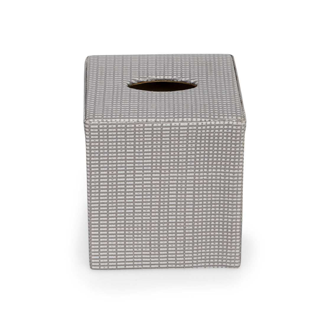 Tissue Box - Grey Leatherette