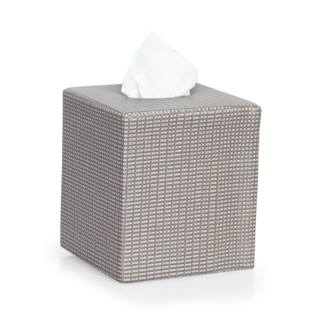 Tissue Box - Grey Leatherette