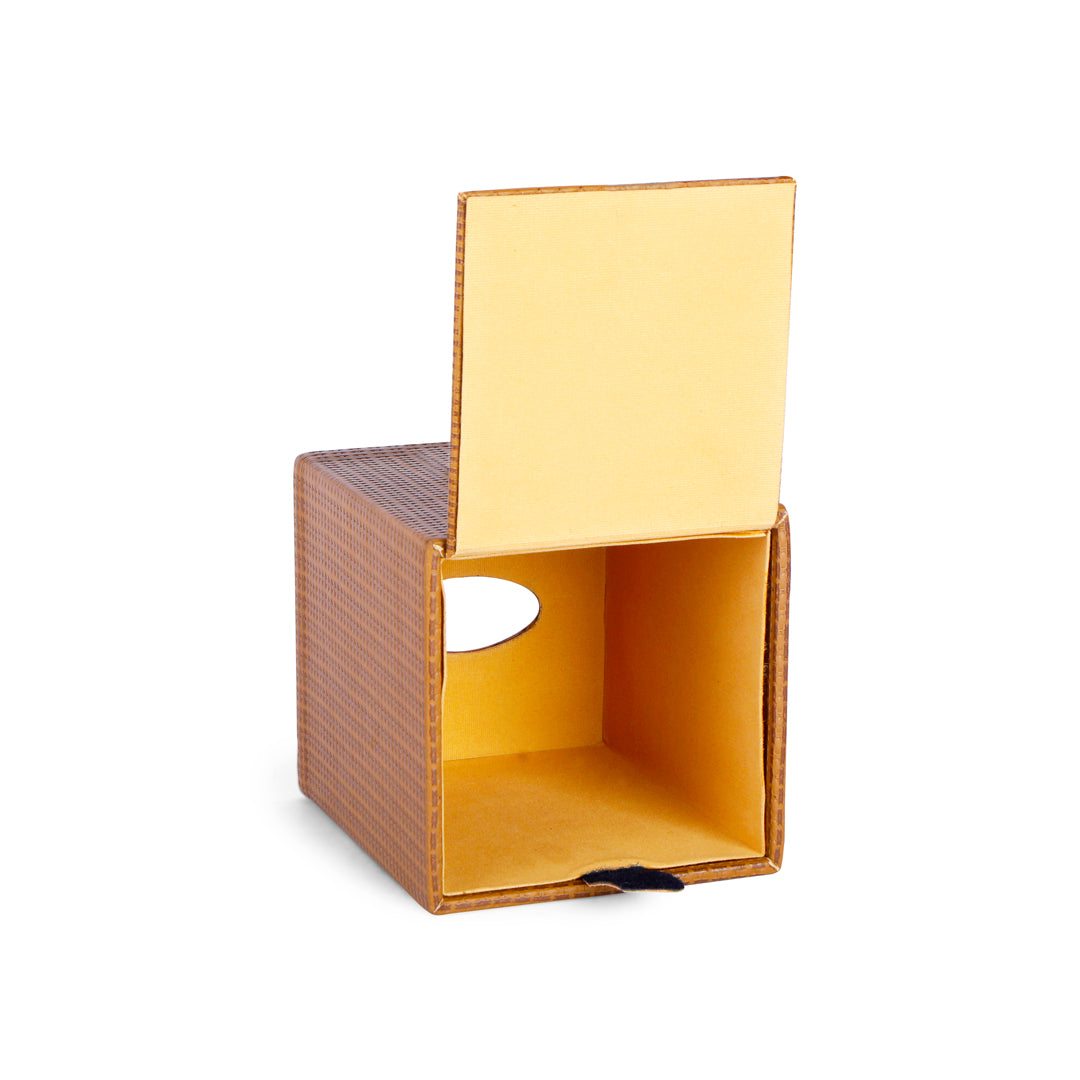 Tissue Box - Brown Leatherette 4- The Home Co.