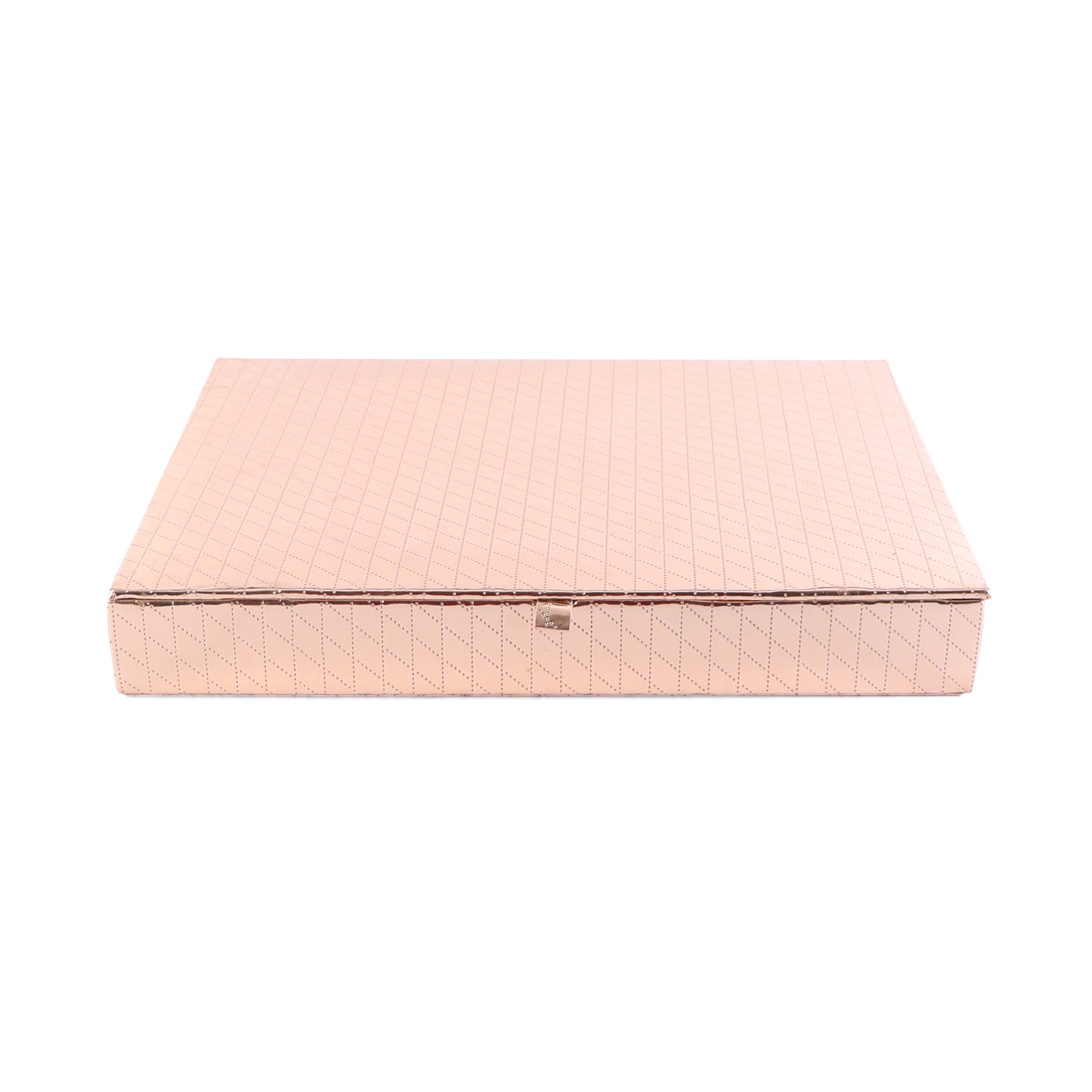 Leatherette Jewellery Box 6 Partition - Copper