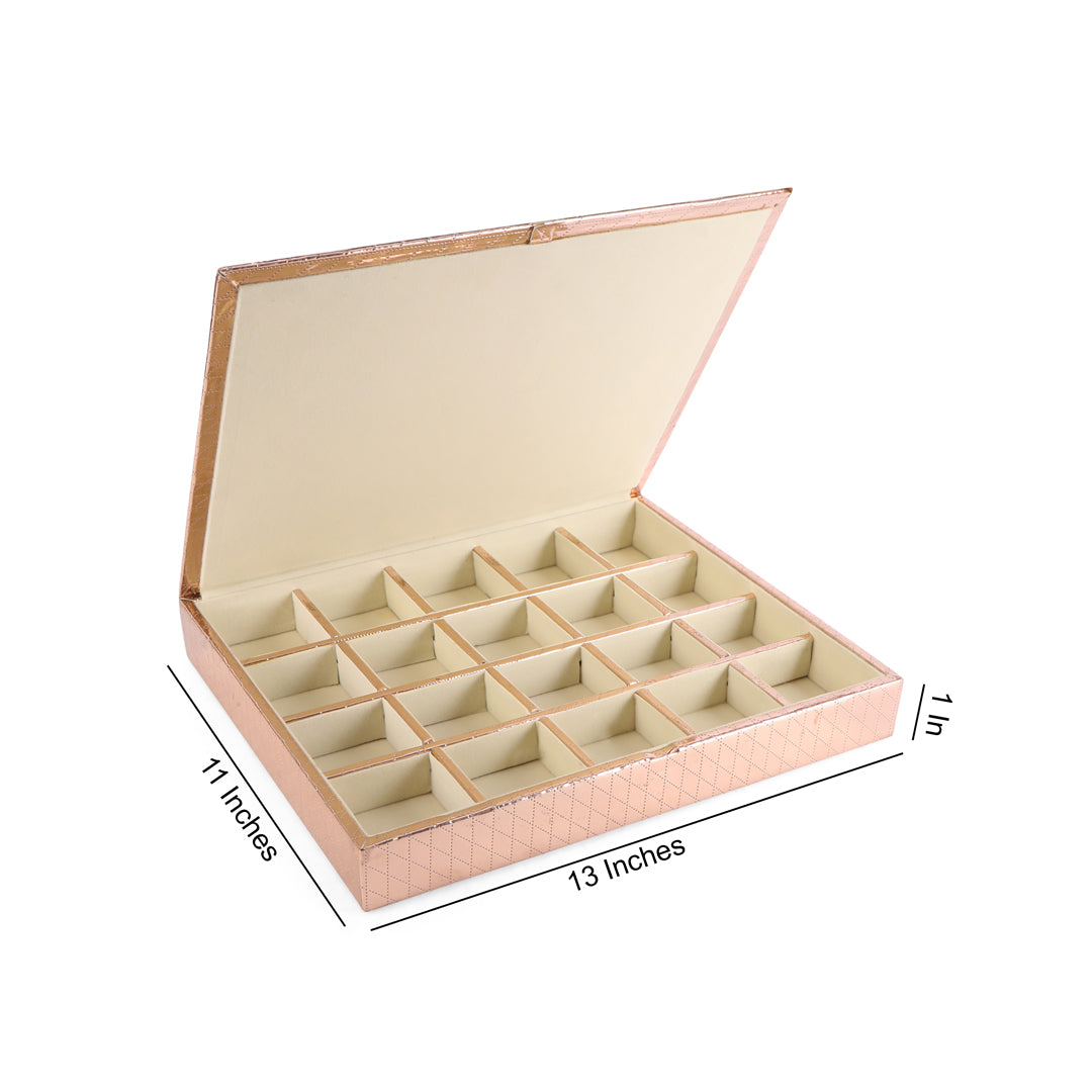 Jewellery Box 20  Partition - Copper Jewellery Organiser 4- The Home Co.