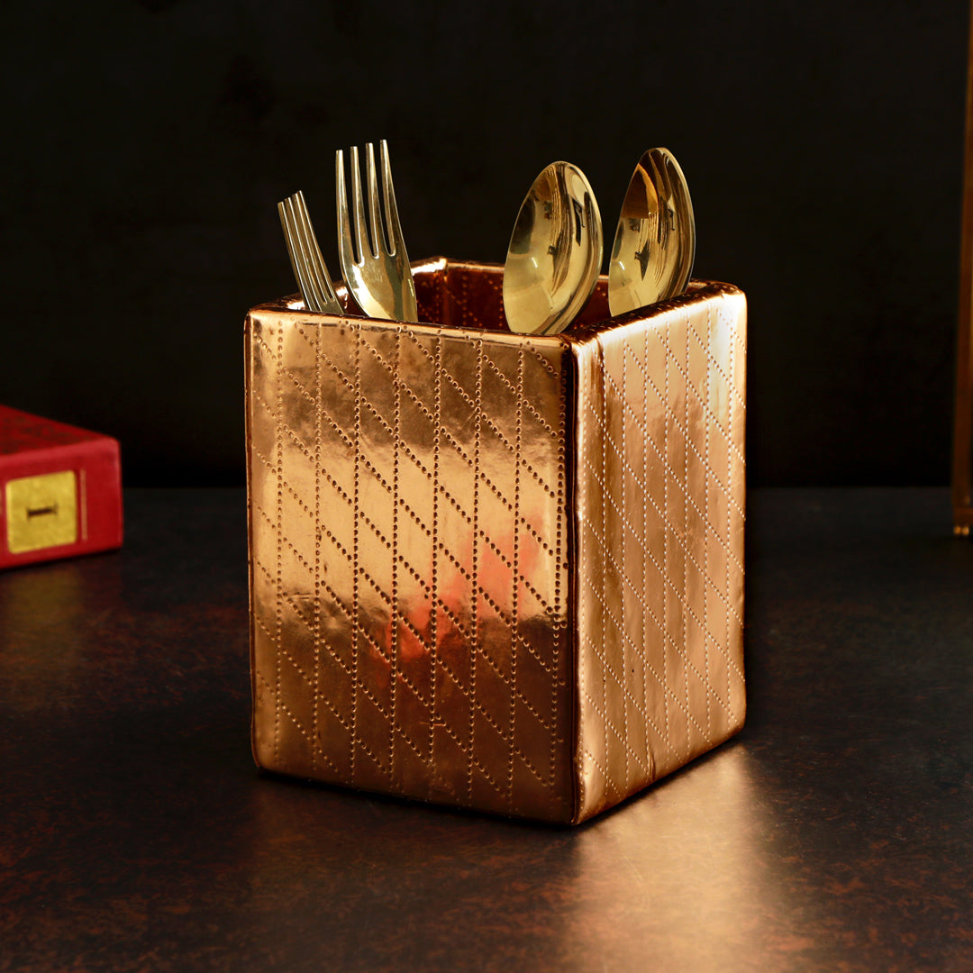 Leatherette Holder - Copper