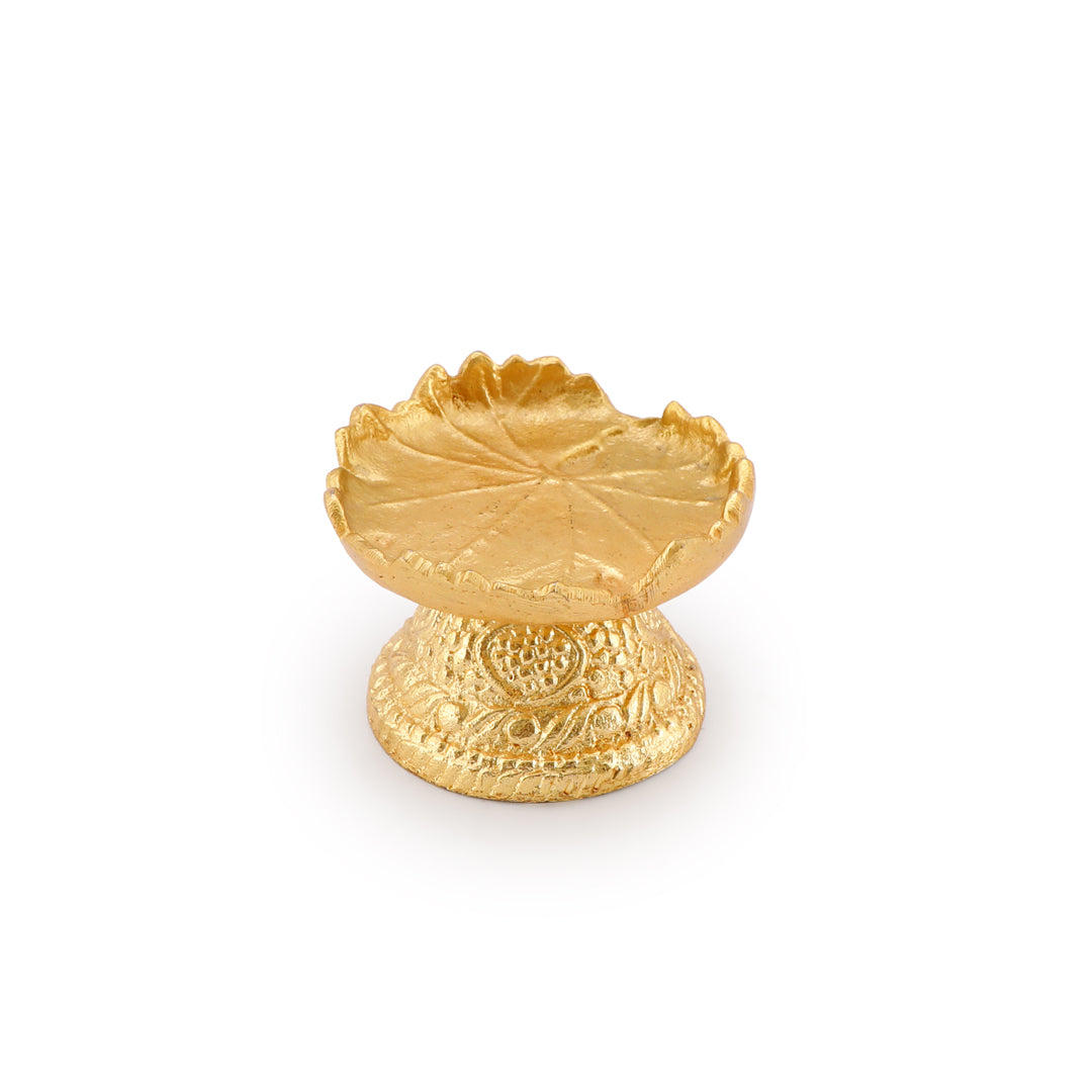 Candle Stand - Gold Candle Holder 2- The Home Co.