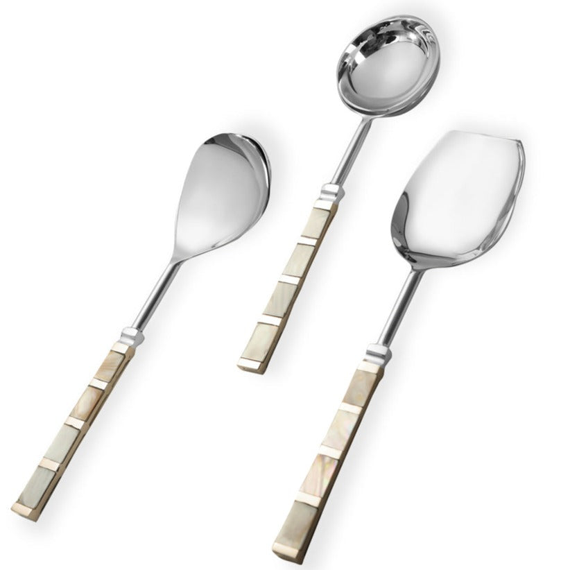 Serving Set of 6 - White Mother Of Pearl