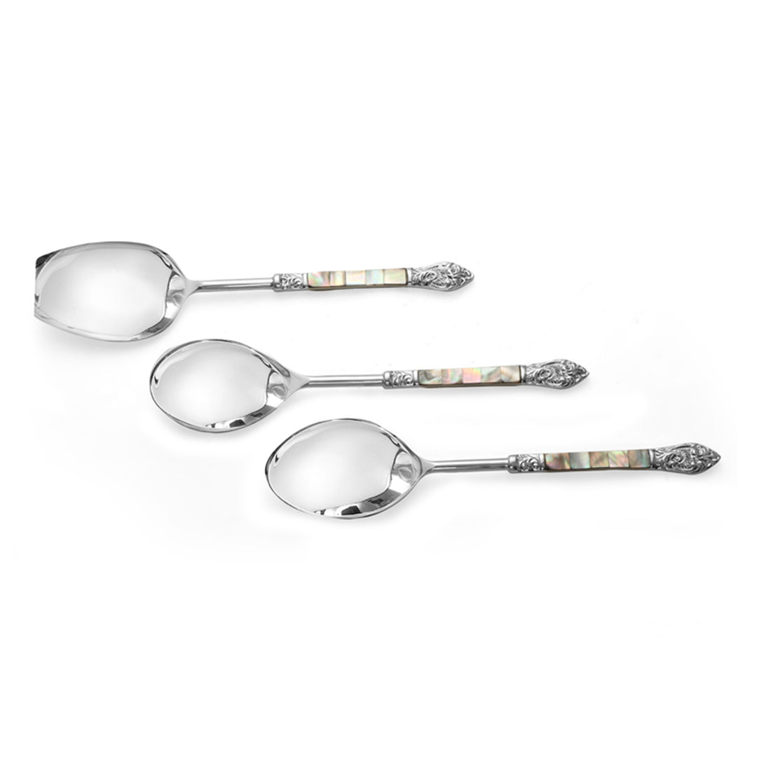 Serving Set of 6 - Brown Mother Of Pearl