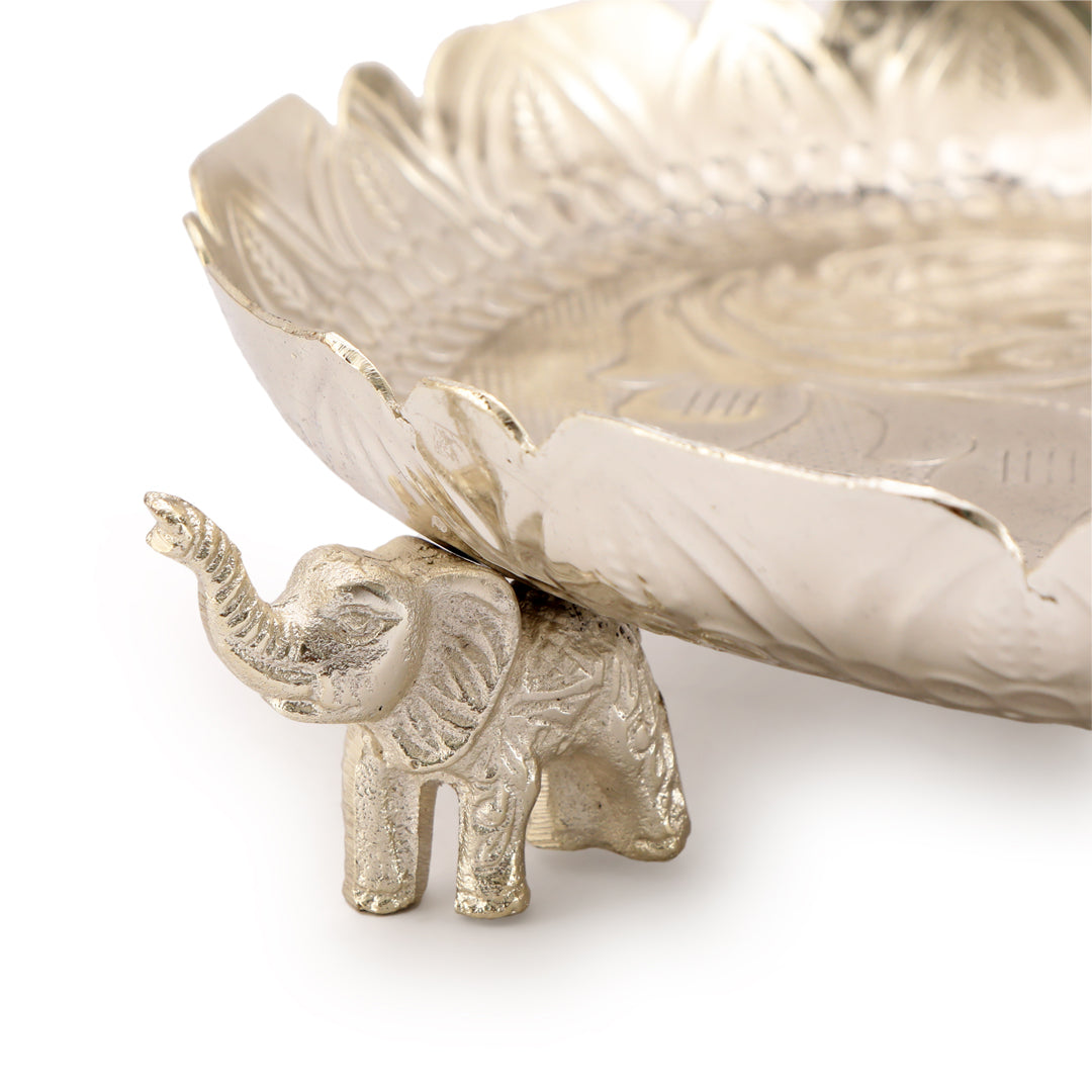 Silver Elephant Urli Set of 3 (Small, Medium and Large) 3- The Home Co.