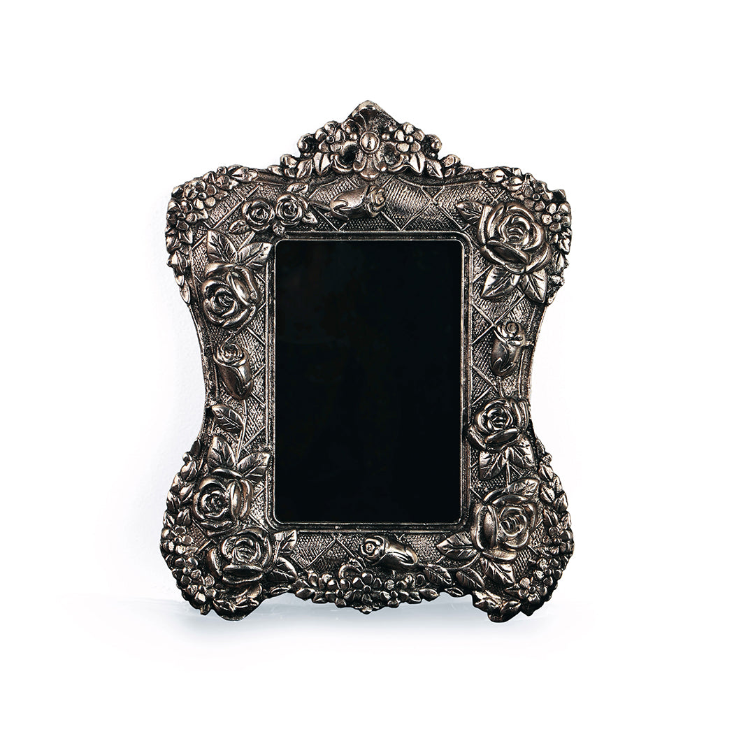 Silver Plated Antique Rose Photoframe