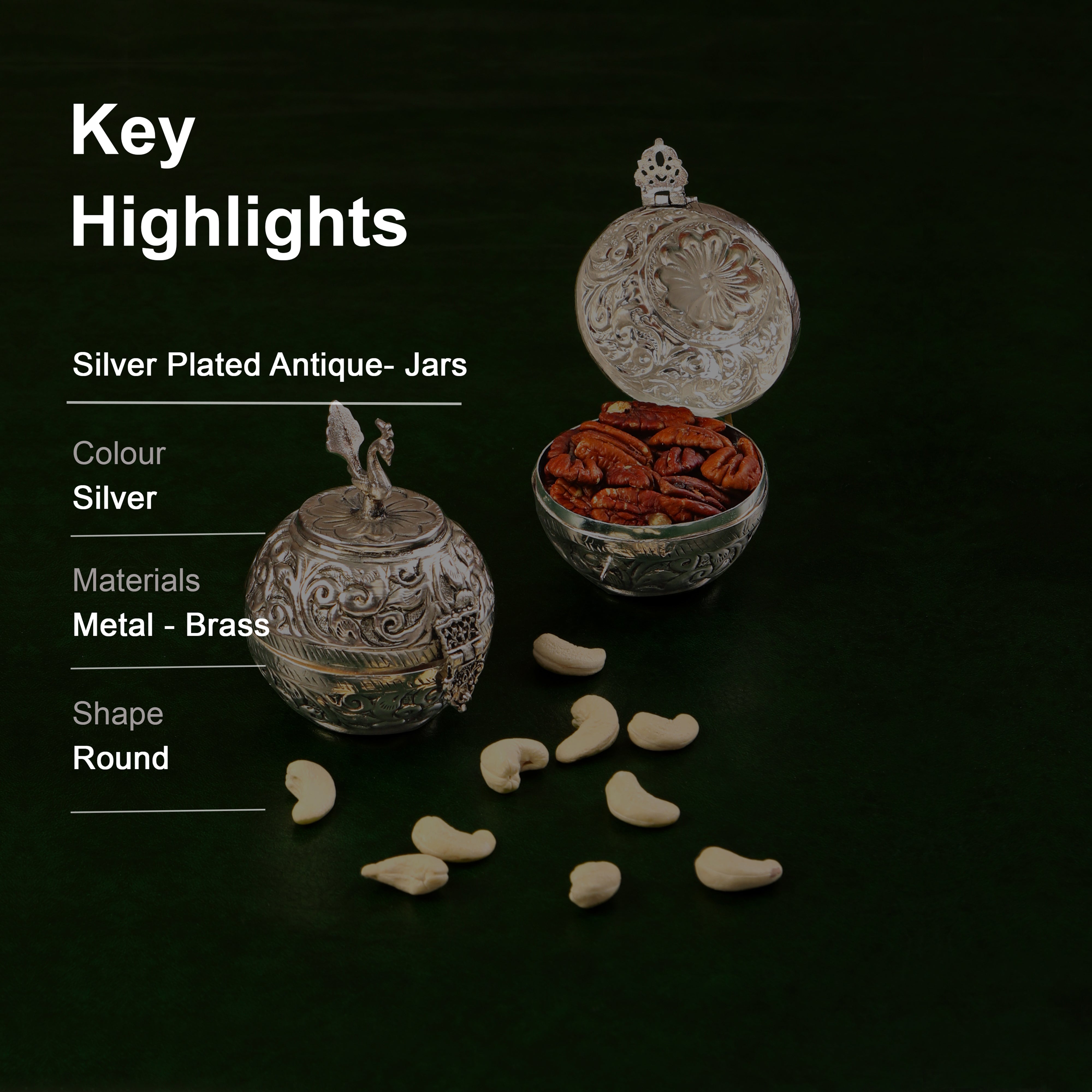 Silver Plated Antique - Jars