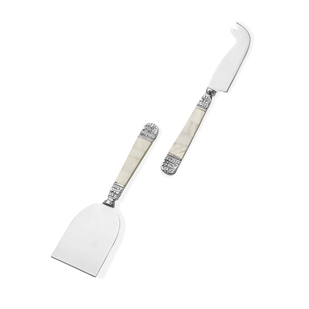 Cheese Knife Set- White Mother Of Pearl