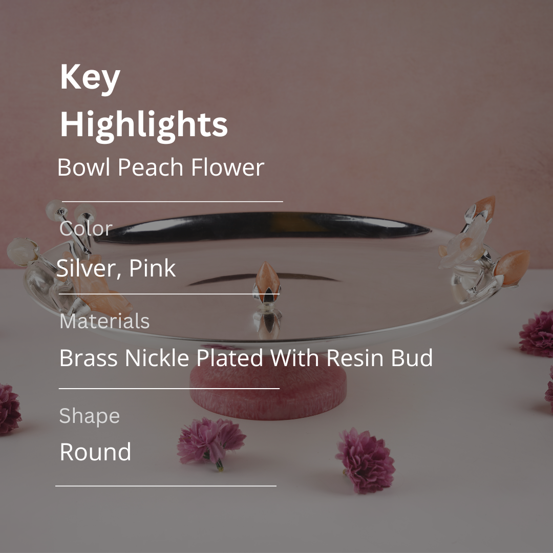 Peach Flower Platter