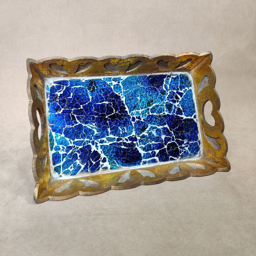 Single Tray - Blue Mosaic Small