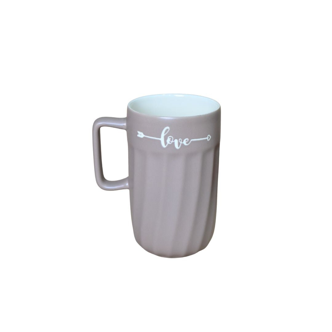 Love Ceramic Mug - Dark Cream