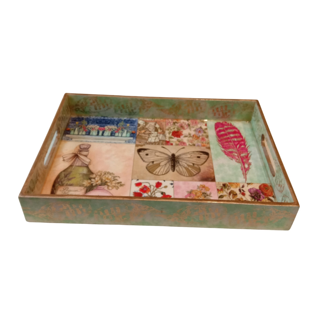 large butterfly single tray