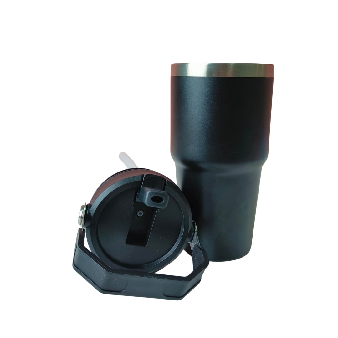 Black Stainless Steel Insulated Sipper With Handle