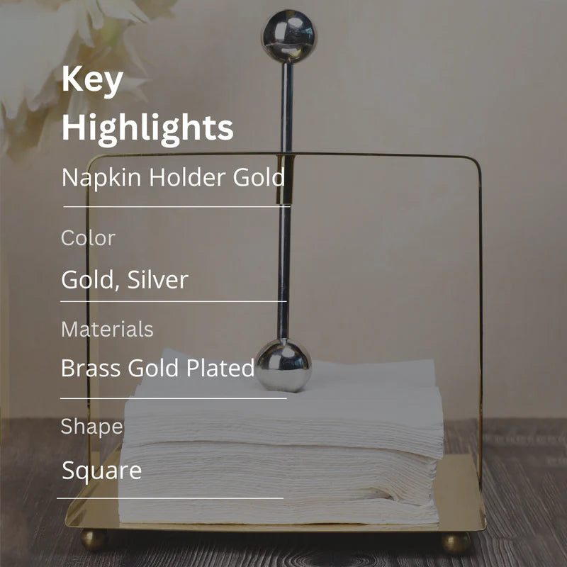 Napkin Holder Gold