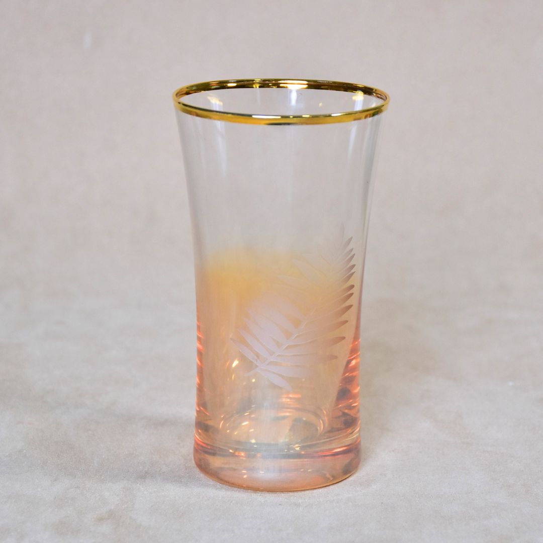 Water Glass Set Of 6 - Golden Maple Leaf