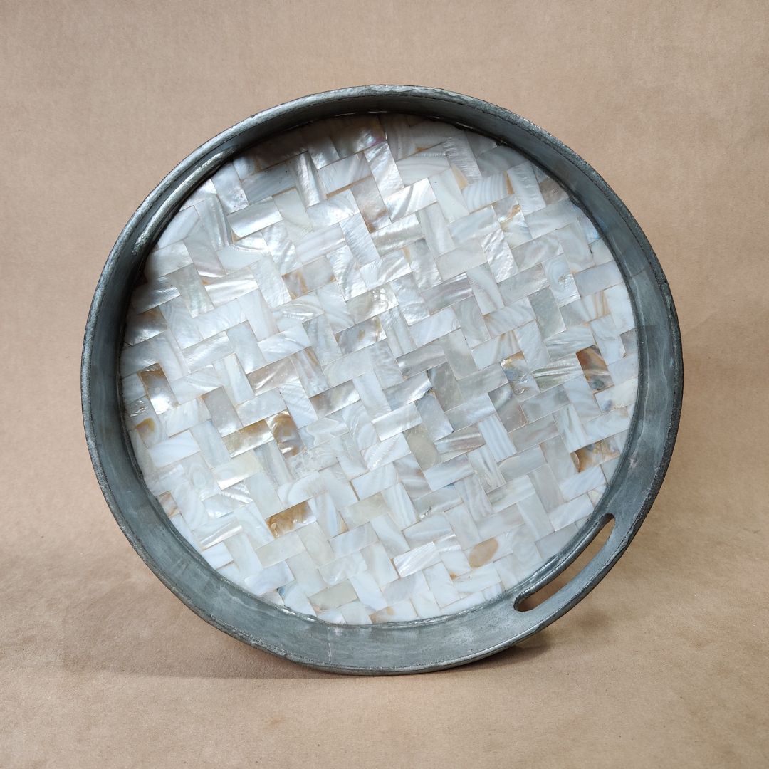 Round Tray - Mother Of Pearl