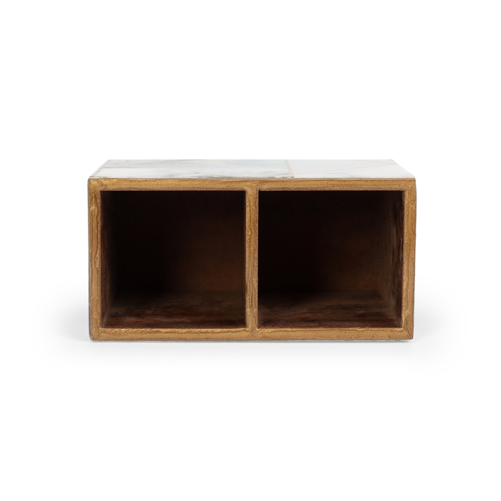 Cutlery Holder 2 Partition - Black Hexagon: The Home Co.