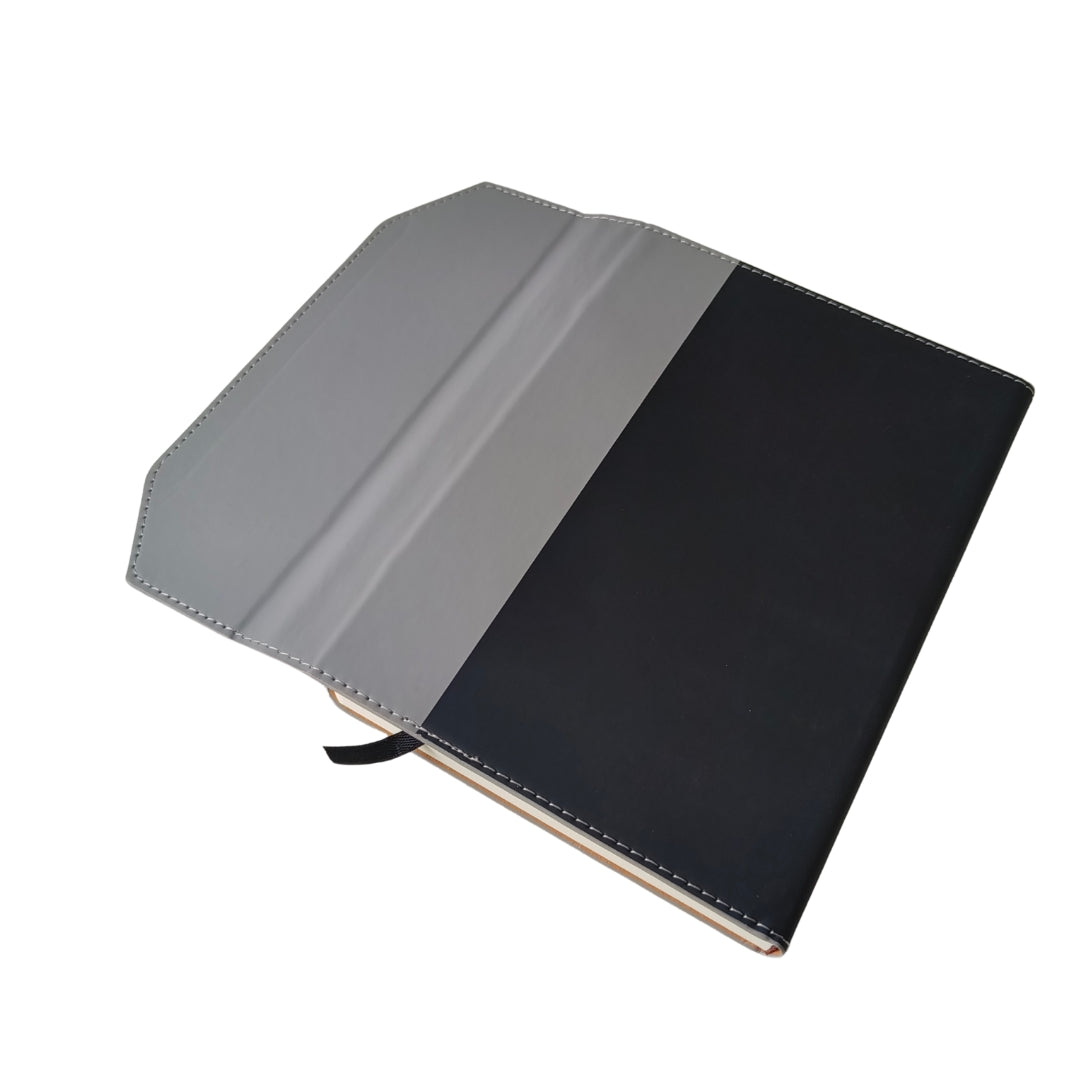 Black & Grey Flap Diary