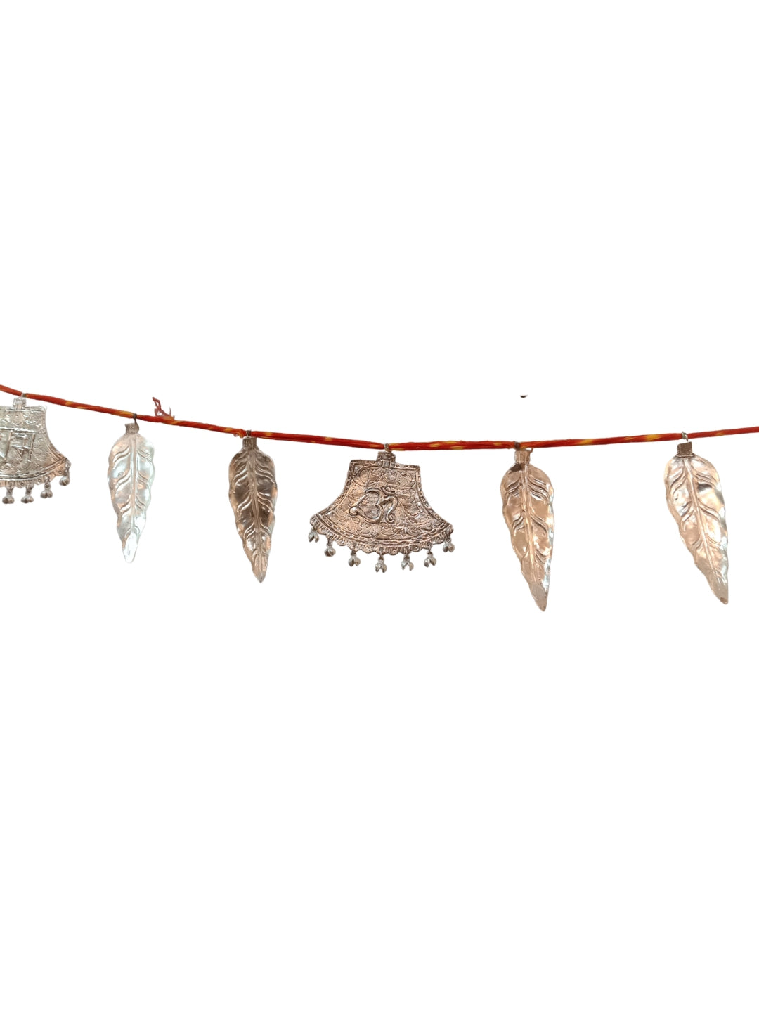 german silver shubh labh toran with red moli