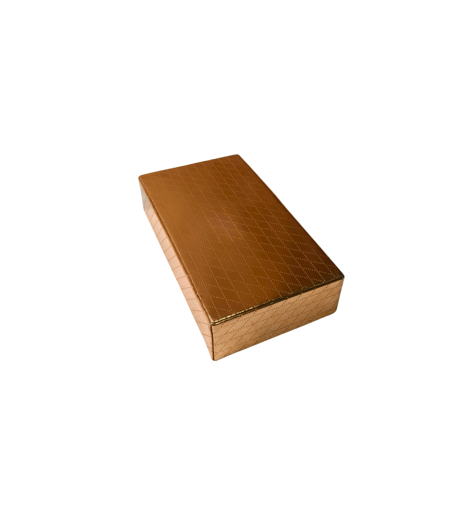 Copper With Pattern Tray (Set Of 4)