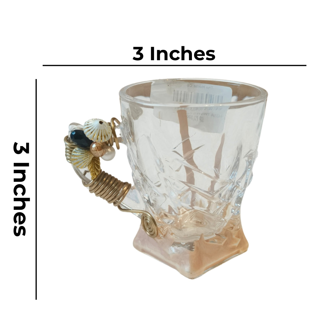 Small Square Tea Filigree Cup Set of 3