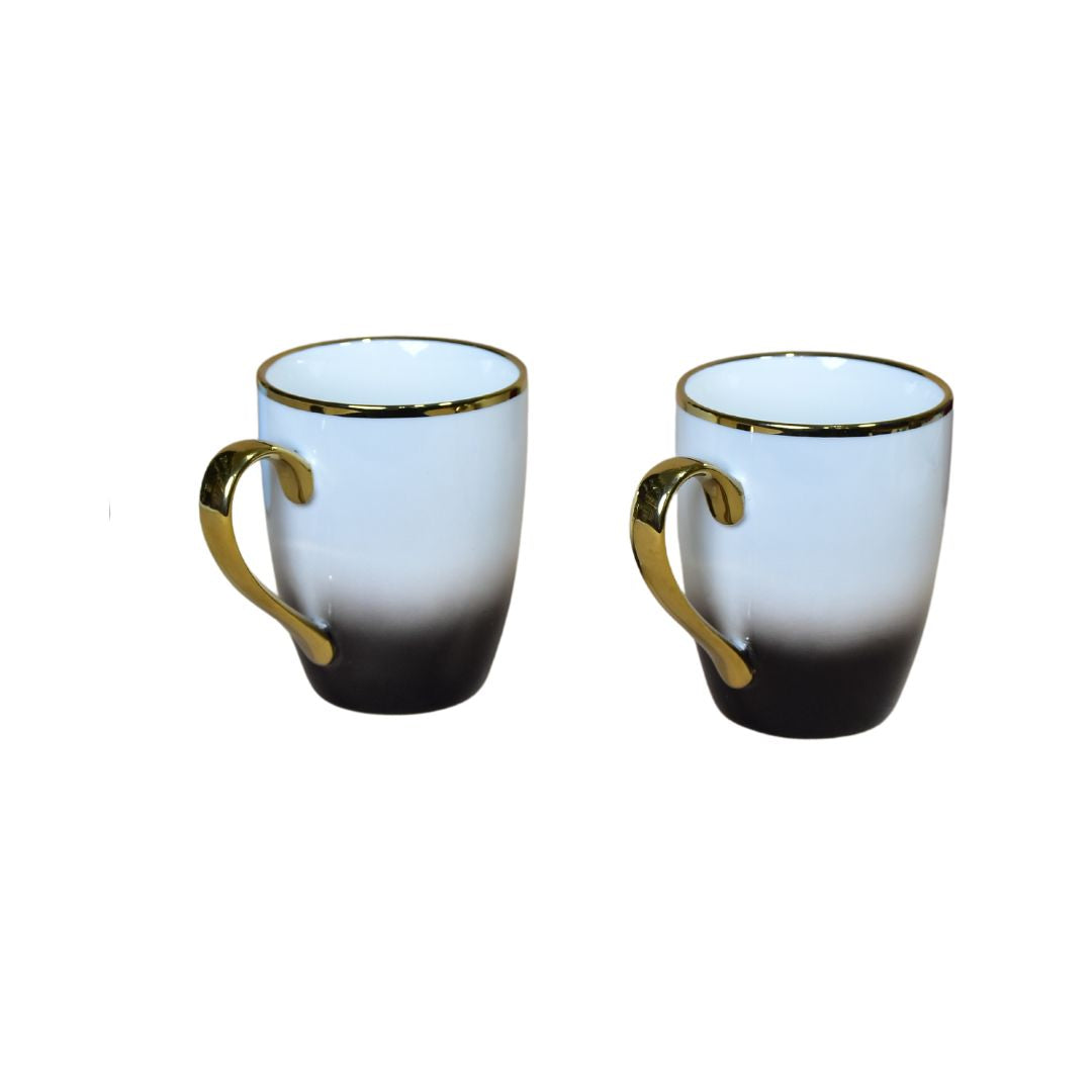 Ceramic Ombre Mug Set Of 2 - Black