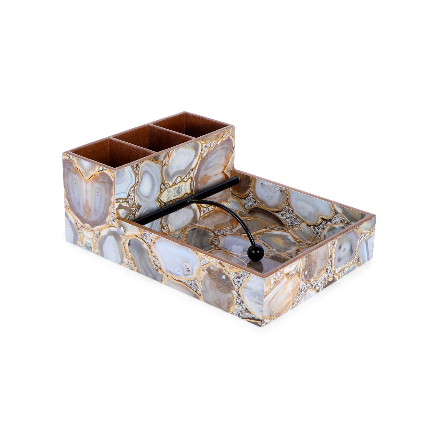 Large Cutlery Tissue Holder - Agate